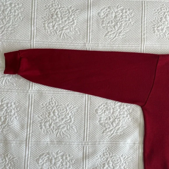 Vtg Alabama Football V-Neck Long Sleeve Sweater Crimson White Roll Tide Artex UA - Picture 8 of 16